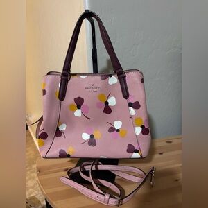 Kate Spade Jackson Dusk Buds Medium Triple Compartment Satchel